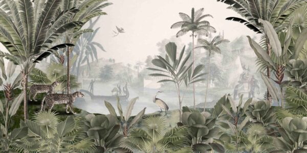 Tropical - Leopard Landscape - Green