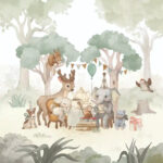 Enchanted Tea Time Mural 8801-152