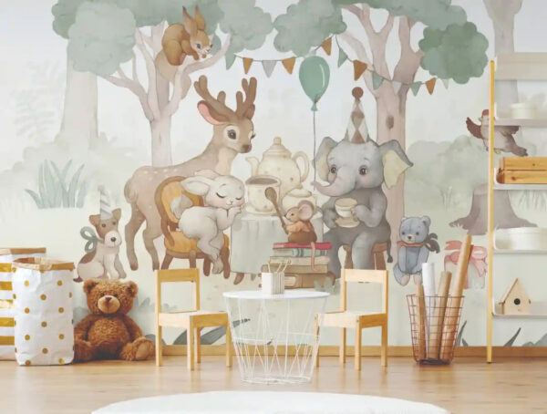Enchanted Tea Time Mural 8801-152 - Image 2